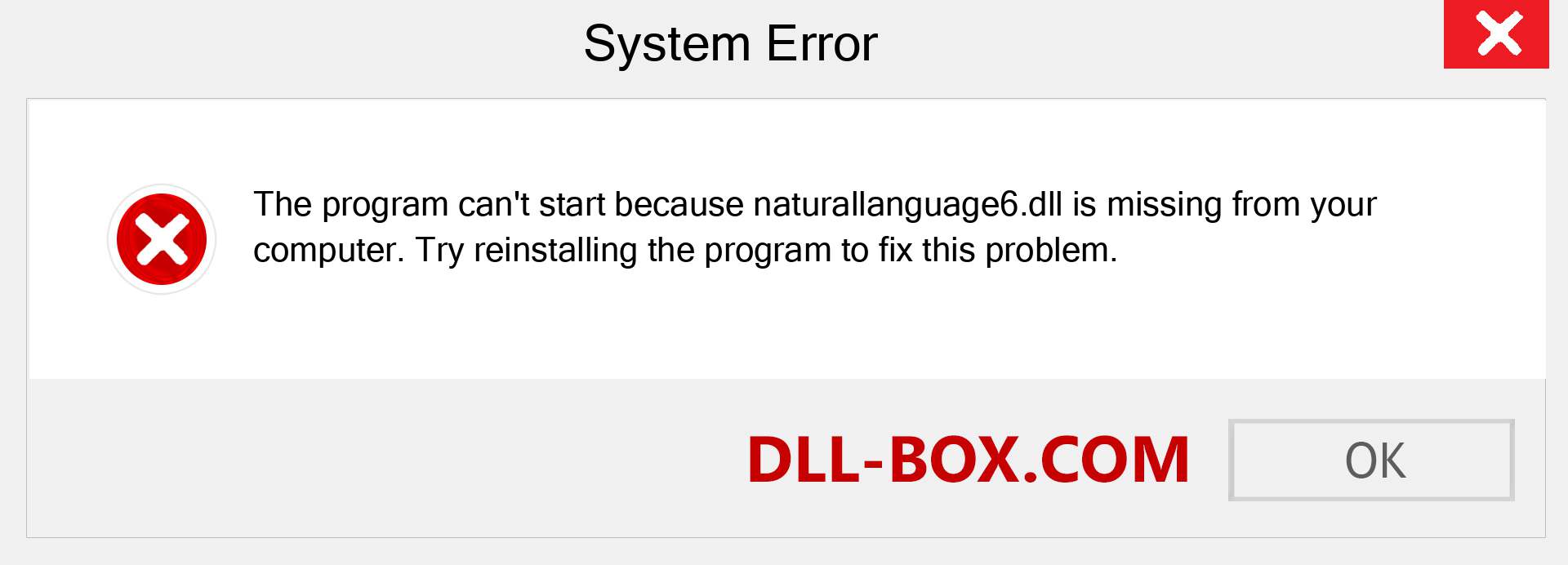  naturallanguage6.dll file is missing?. Download for Windows 7, 8, 10 - Fix  naturallanguage6 dll Missing Error on Windows, photos, images